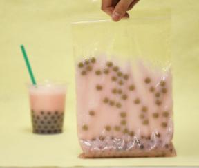 科学工作教室「タピオカ風スライム」