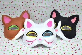いつでもワークショップ「ねこかめん」