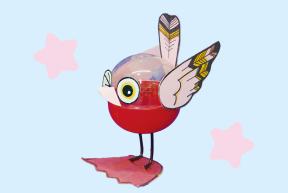 ガラクタ工作「ガチャバード」