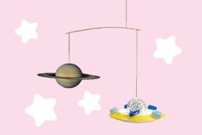 ガラクタ工作「バランスUFO」