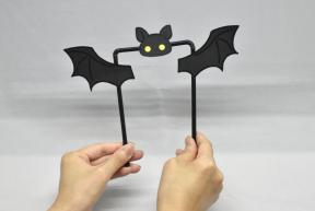 工作「ぱたぱたコウモリを作ろう」