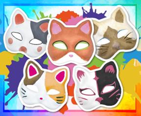 ねこかめん作り