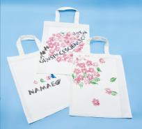 春のスタンプトートバッグ
