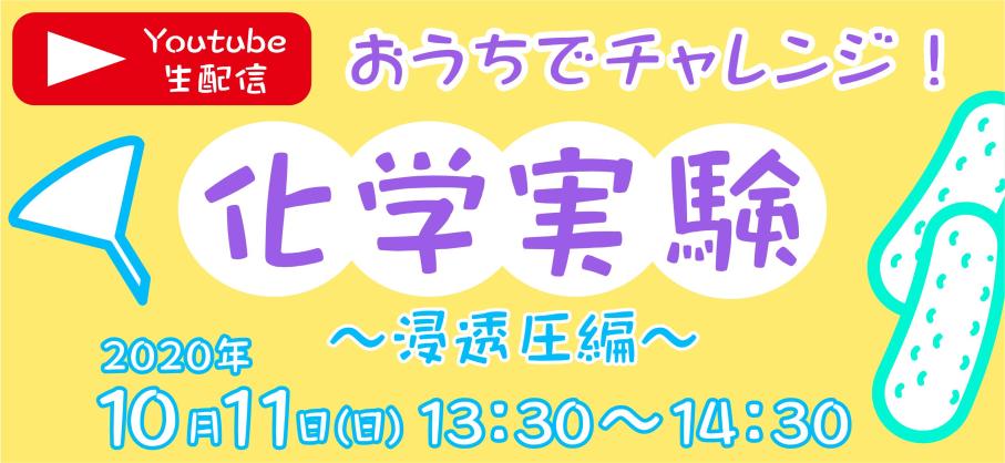おうちでチャレンジ！化学実験～浸透圧編～