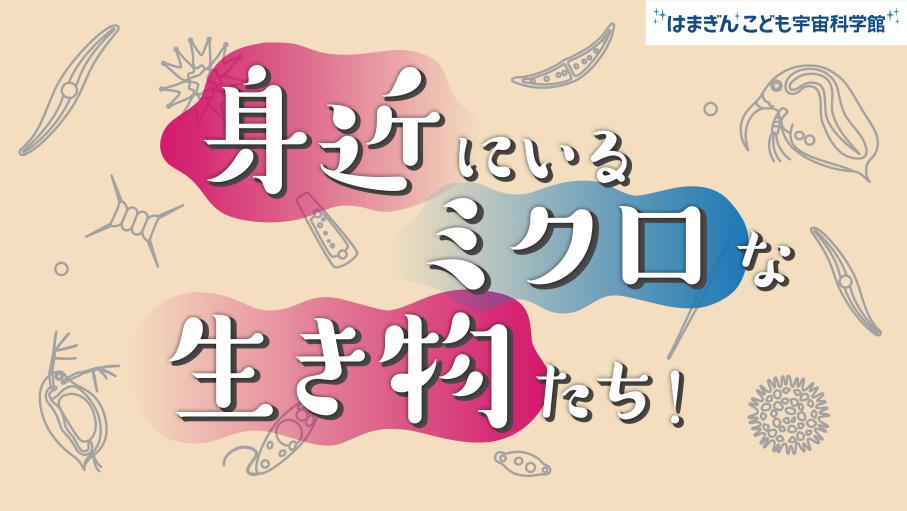 身近にいるミクロな生き物たち！